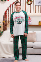 Load image into Gallery viewer, Green Family Matching Christmas Pajamas with Dog