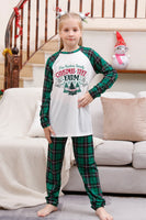 Load image into Gallery viewer, Green Family Matching Christmas Pajamas with Dog