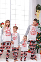 Load image into Gallery viewer, Print Grey Long Sleeves Matching Family Christmas Pajamas