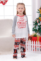 Load image into Gallery viewer, Print Grey Long Sleeves Matching Family Christmas Pajamas