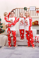 Load image into Gallery viewer, Snowman Print Red Christmas Matching Family Pajamas