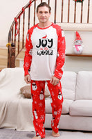 Load image into Gallery viewer, Snowman Print Red Christmas Matching Family Pajamas