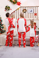 Load image into Gallery viewer, Snowman Print Red Christmas Matching Family Pajamas