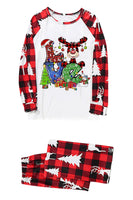 Load image into Gallery viewer, Print Red Plaid Christmas Family Matching Pajama Sets