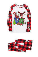Load image into Gallery viewer, Print Red Plaid Christmas Family Matching Pajama Sets