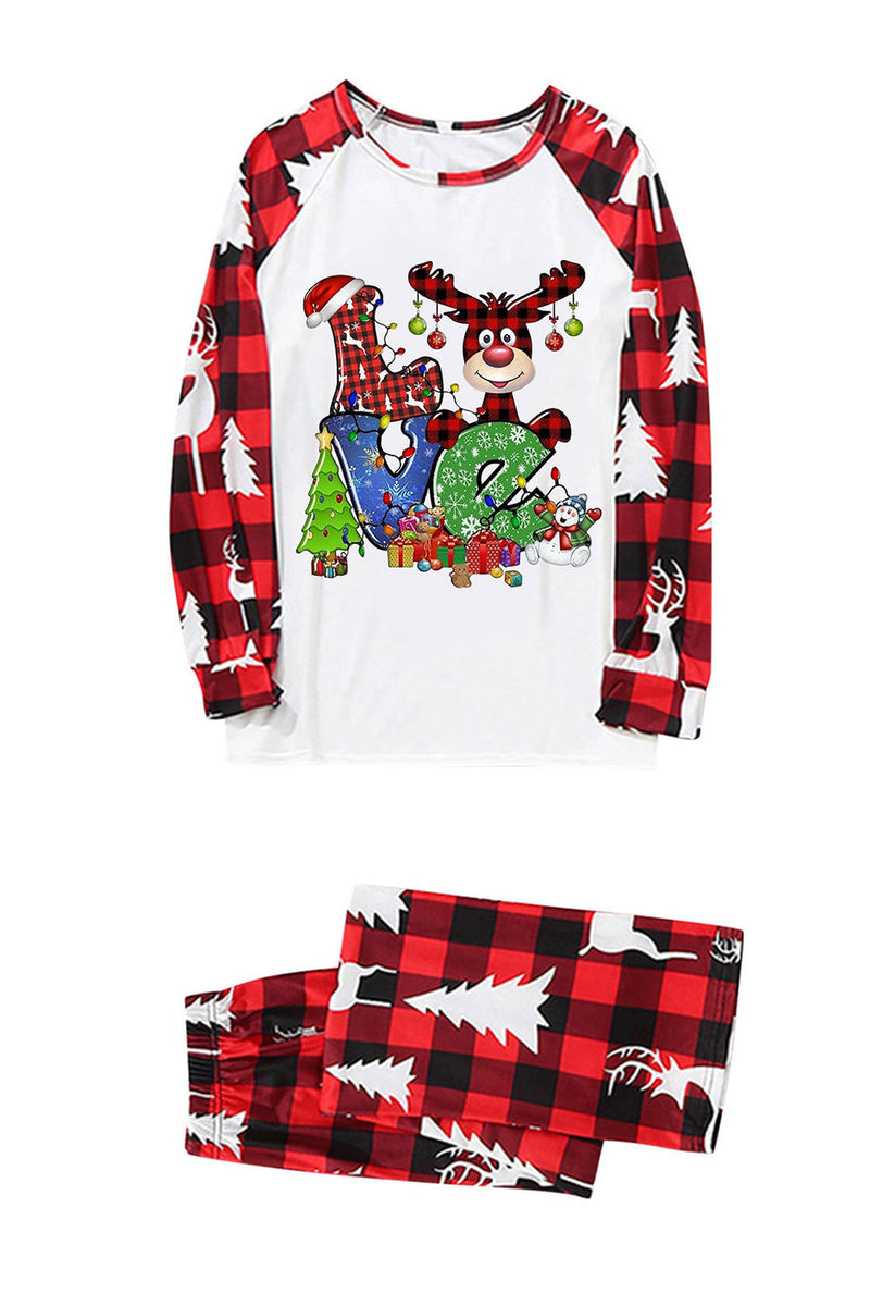 Load image into Gallery viewer, Print Red Plaid Christmas Family Matching Pajama Sets