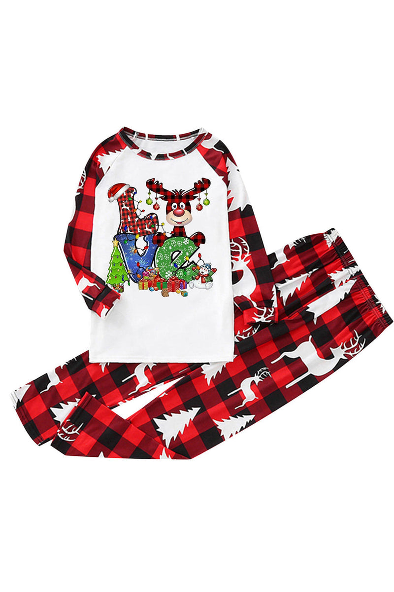 Load image into Gallery viewer, Print Red Plaid Christmas Family Matching Pajama Sets