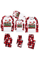 Load image into Gallery viewer, Print Red Plaid Christmas Family Matching Pajama Sets