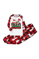Load image into Gallery viewer, Print Red Plaid Christmas Family Matching Pajama Sets