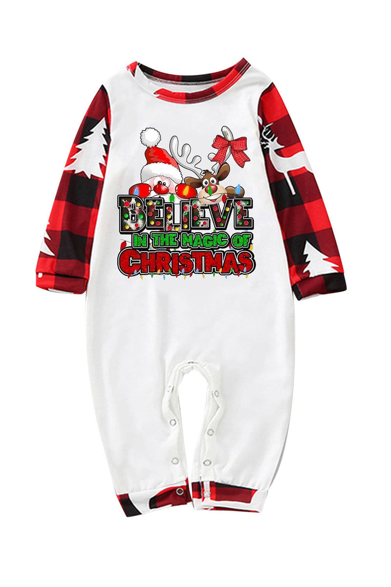 Load image into Gallery viewer, Print Red Plaid Christmas Family Matching Pajama Sets