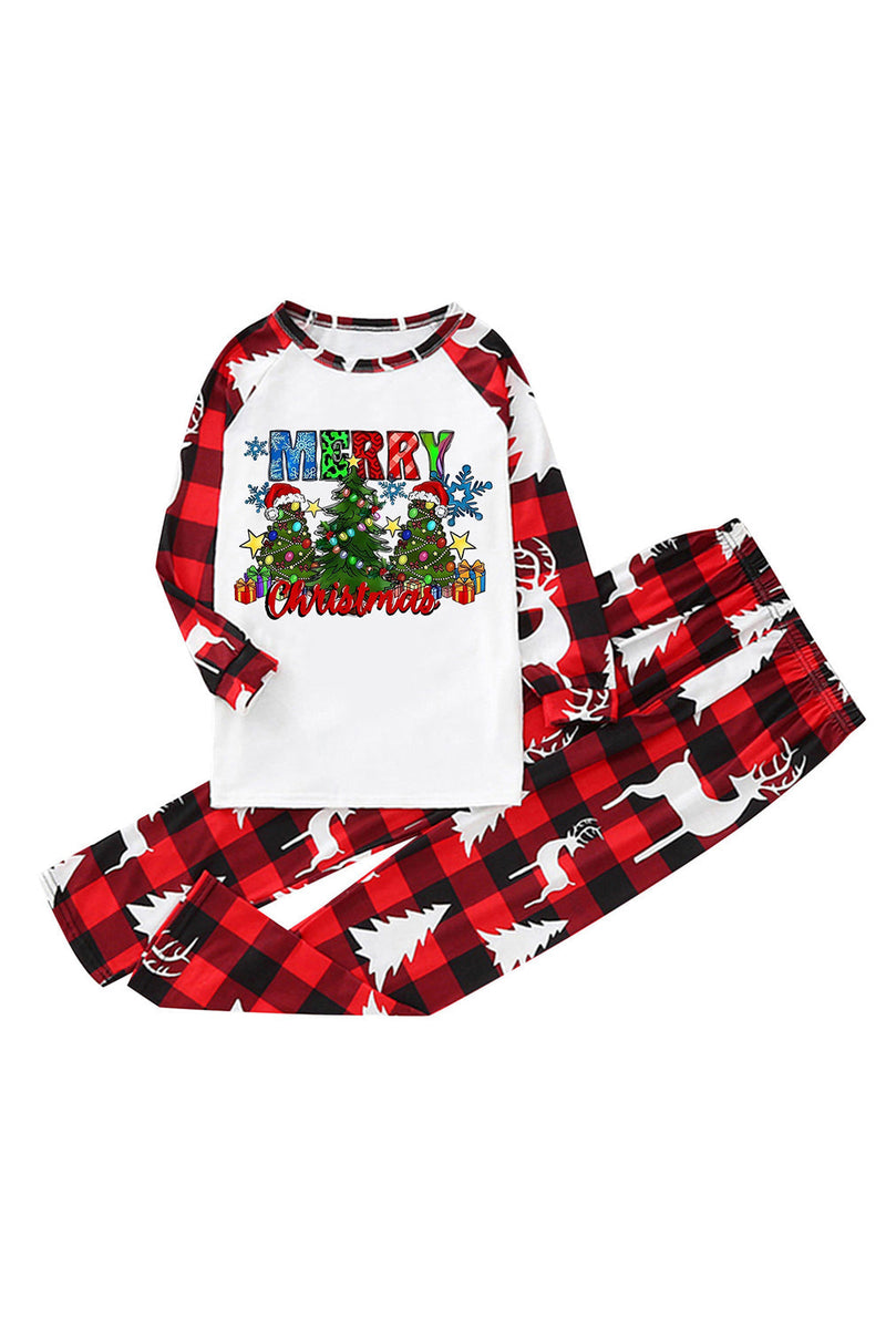 Load image into Gallery viewer, Print Red Plaid Christmas Family Matching Pajama Sets