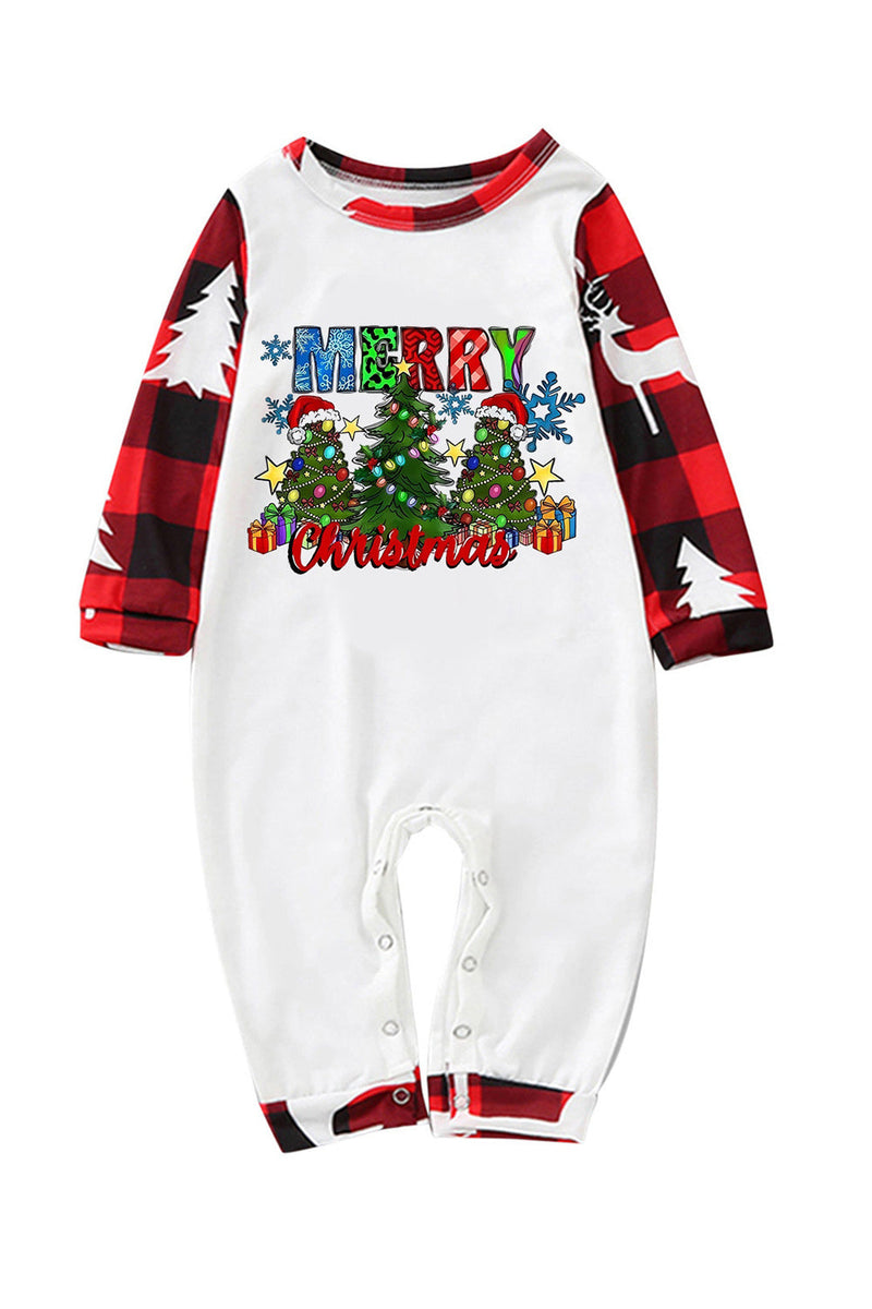 Load image into Gallery viewer, Print Red Plaid Christmas Family Matching Pajama Sets