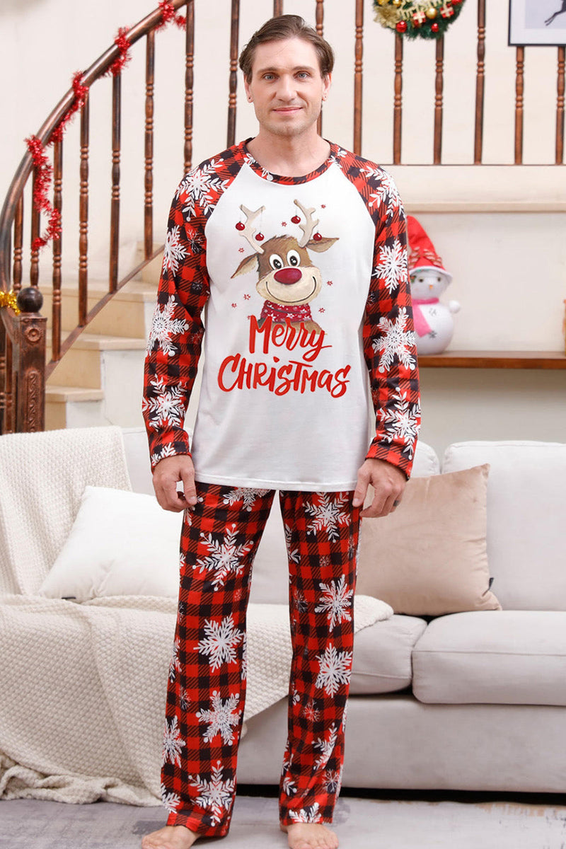 Load image into Gallery viewer, Christmas Red Print Family Pajamas Sets