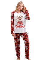 Load image into Gallery viewer, Christmas Red Print Family Pajamas Sets