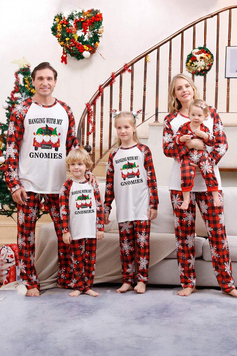 Load image into Gallery viewer, Christmas Red Print Family Pajamas Sets