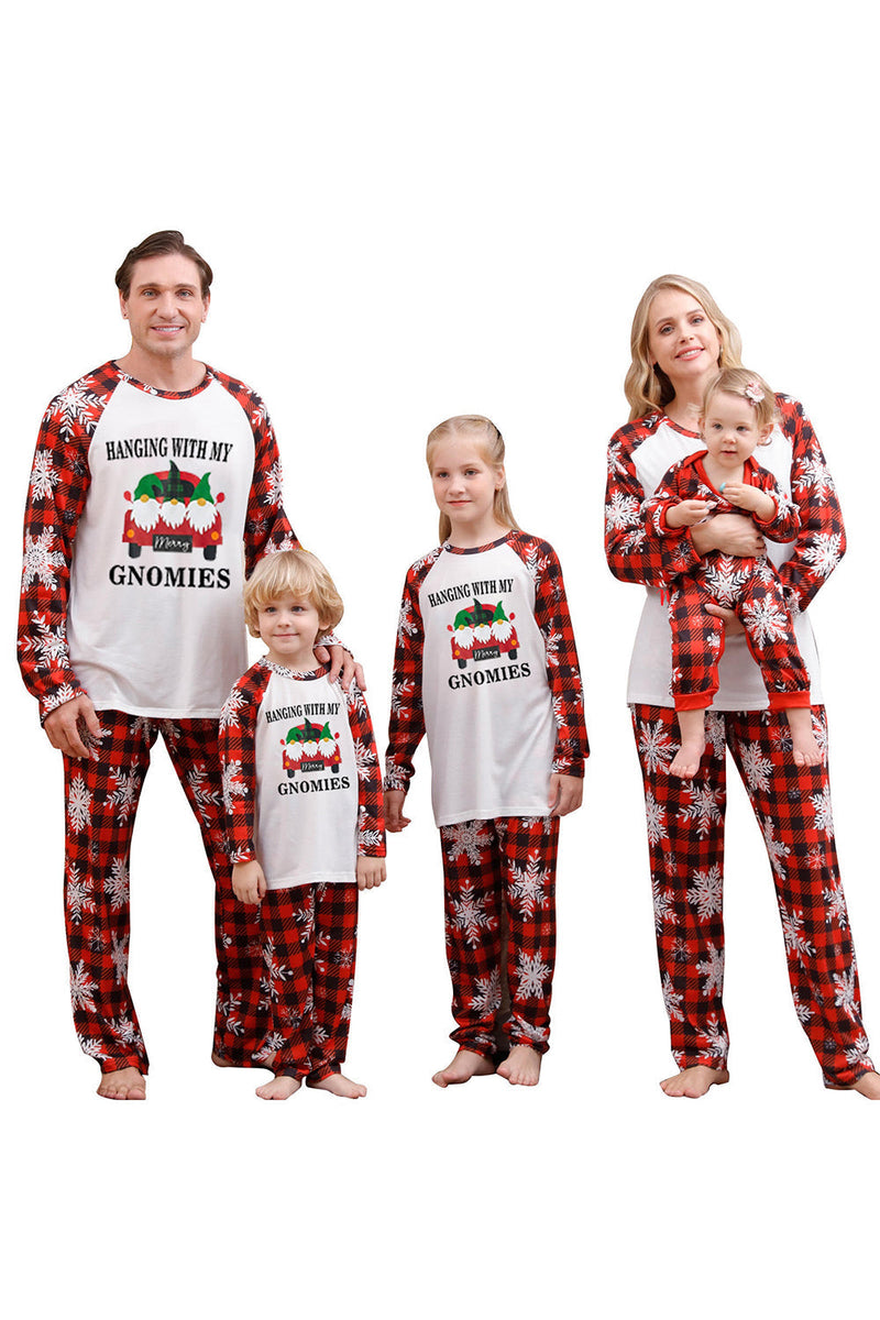 Load image into Gallery viewer, Christmas Red Print Family Pajamas Sets