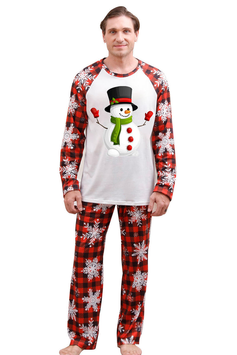 Load image into Gallery viewer, Christmas Red Print Family Pajamas Sets