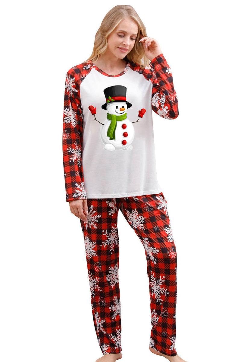 Load image into Gallery viewer, Christmas Red Print Family Pajamas Sets