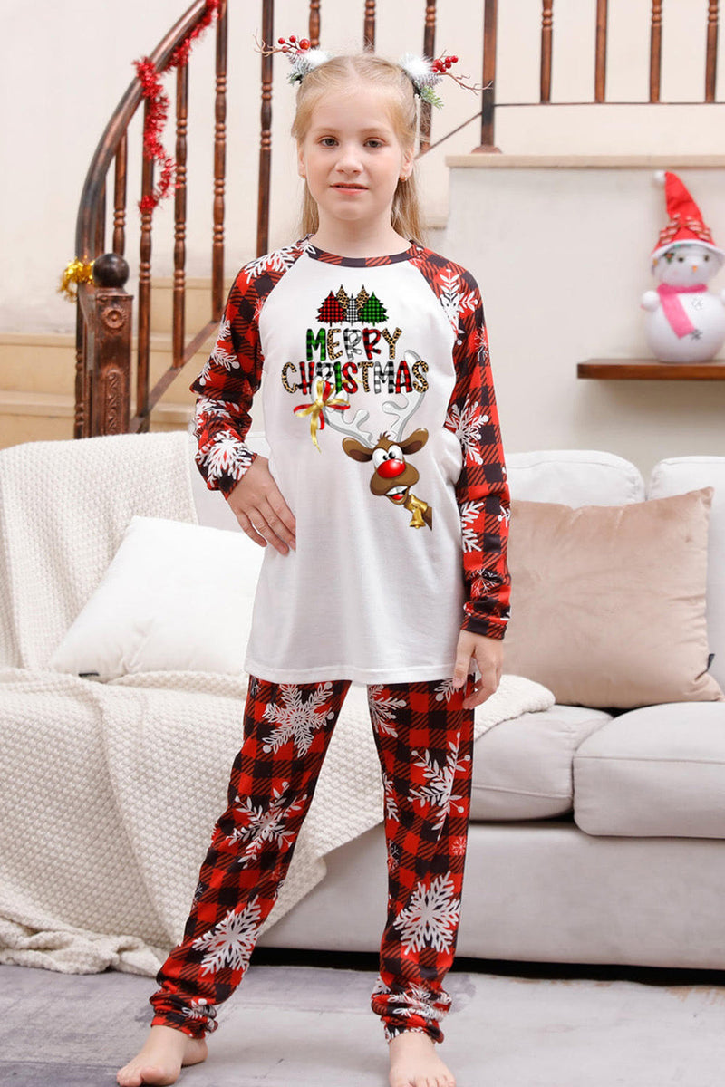 Load image into Gallery viewer, Christmas Red Print Family Pajamas Sets