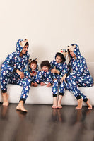 Load image into Gallery viewer, Snowman Print Blue Family Matching Christmas One Piece Pajamas