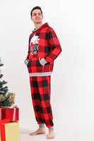 Load image into Gallery viewer, Christmas Family Red Grid Bear Print Pajamas Set