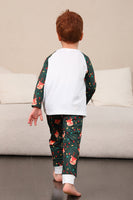 Load image into Gallery viewer, Dark Green Deer Christmas Family Pajamas Set