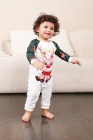 Load image into Gallery viewer, Dark Green Deer Christmas Family Pajamas Set