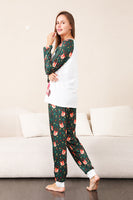 Load image into Gallery viewer, Dark Green Deer Christmas Family Pajamas Set