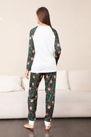 Load image into Gallery viewer, Dark Green Deer Christmas Family Pajamas Set