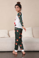 Load image into Gallery viewer, Dark Green Deer Christmas Family Pajamas Set