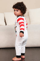 Load image into Gallery viewer, Red Stripes Snowmen Christmas Family Pajamas Set
