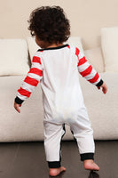 Load image into Gallery viewer, Red Stripes Snowmen Christmas Family Pajamas Set