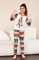 Load image into Gallery viewer, Red Green Family Christmas Tree Pajamas Set