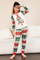Load image into Gallery viewer, Red Green Family Christmas Tree Pajamas Set