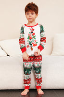 Load image into Gallery viewer, Red Green Family Christmas Tree Pajamas Set