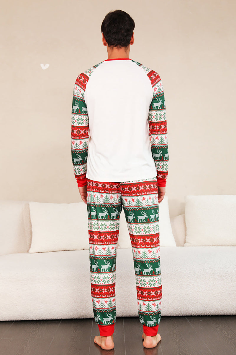 Load image into Gallery viewer, Red Green Family Christmas Tree Pajamas Set