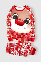 Load image into Gallery viewer, Red Deer Print Christmas Family Matching Pajamas Set