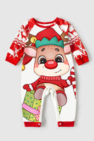 Load image into Gallery viewer, Red Deer Print Christmas Family Matching Pajamas Set