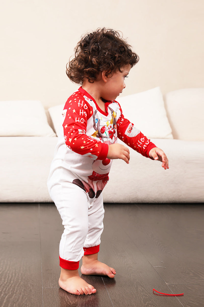 Load image into Gallery viewer, Red Deer Print Family Christmas Pajamas