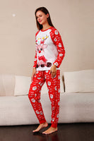 Load image into Gallery viewer, Red Deer Print Family Christmas Pajamas