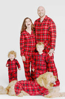 Load image into Gallery viewer, Red Plaid Family Christmas Pajamas