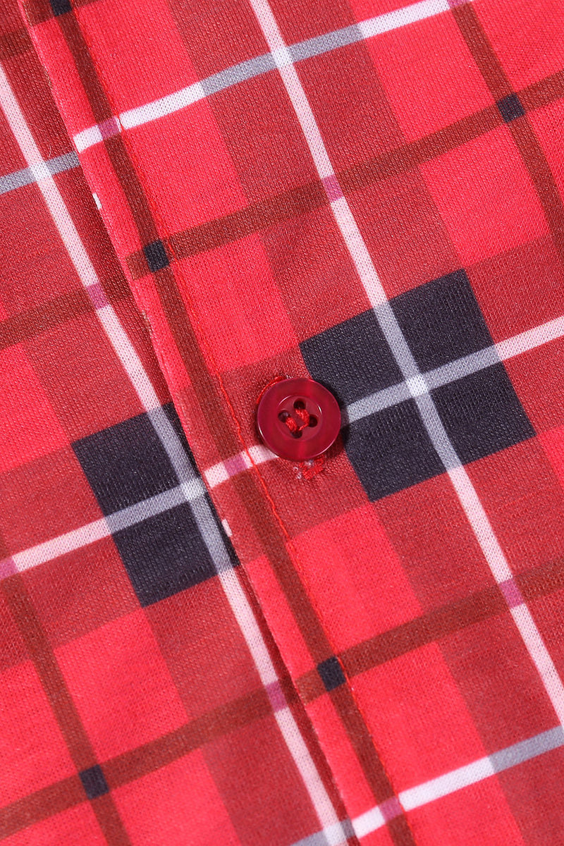 Load image into Gallery viewer, Red Plaid Family Christmas Pajamas