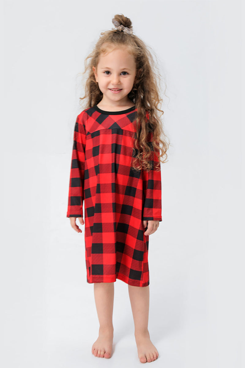 Load image into Gallery viewer, Red Plaid Christmas Family Matching 2 Pieces Pajamas Set