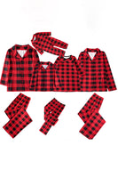 Load image into Gallery viewer, Red Plaid Christmas Family Matching 2 Pieces Pajamas Set