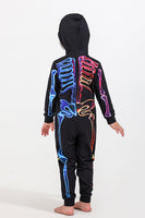 Load image into Gallery viewer, Family Cozy Skeleton Print Zip Up Hoodie Jumpsuits