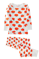 Load image into Gallery viewer, Orange Print Christmas Family Matching Pajamas Set