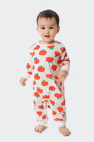 Load image into Gallery viewer, Orange Print Christmas Family Matching Pajamas Set