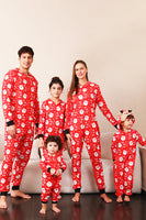 Load image into Gallery viewer, Family Red Christmas Claus Print Pajamas