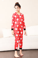 Load image into Gallery viewer, Family Red Christmas Claus Print Pajamas