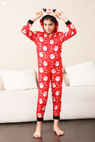 Load image into Gallery viewer, Family Red Christmas Claus Print Pajamas